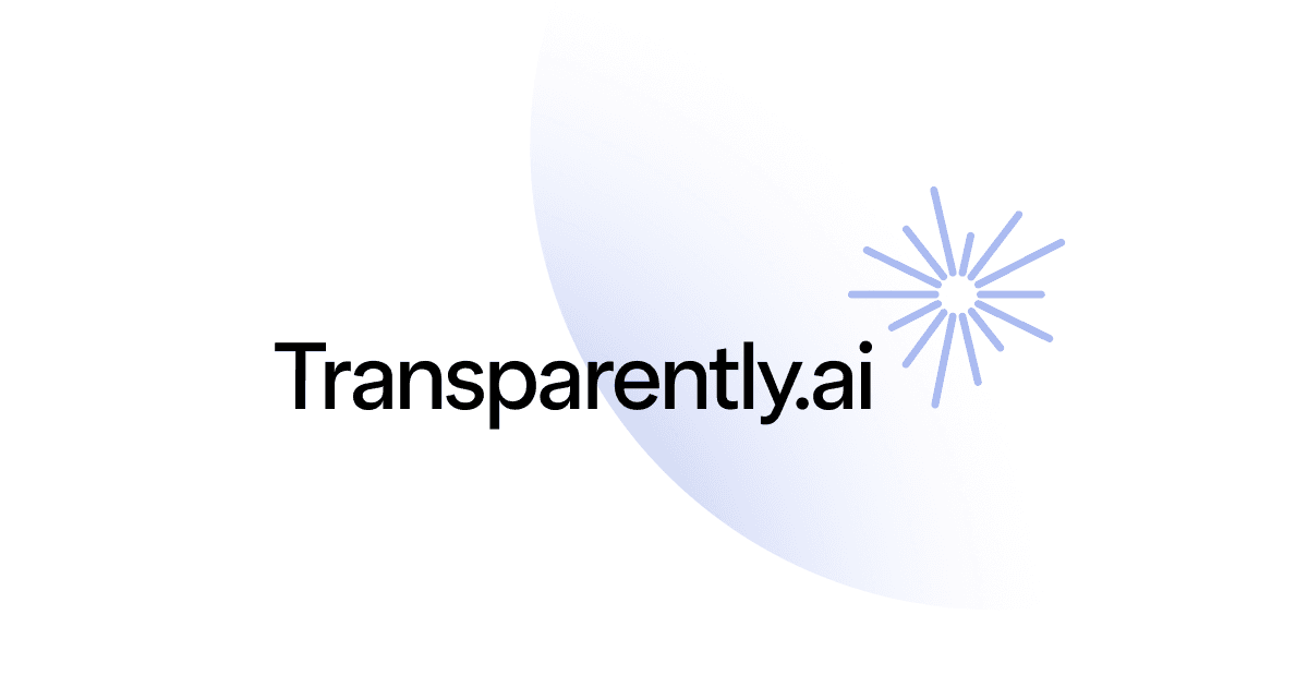 The cover image of transparently.ai