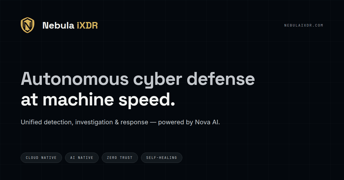 Ảnh bìa của Nebula iXDR