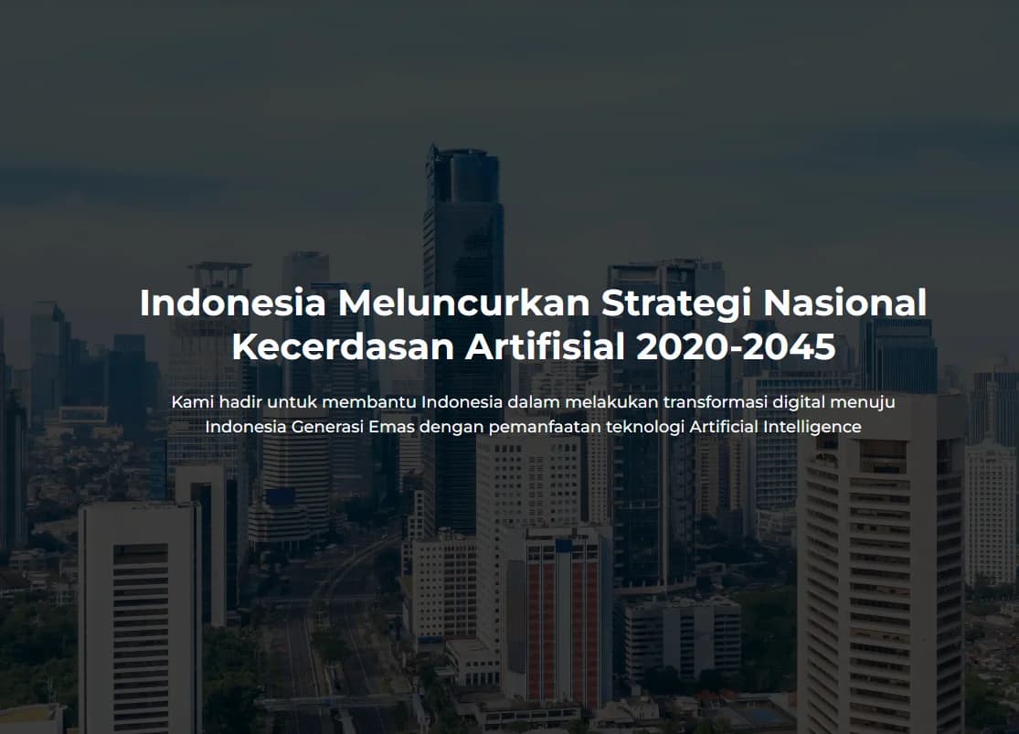 The cover image of Indonesia AI