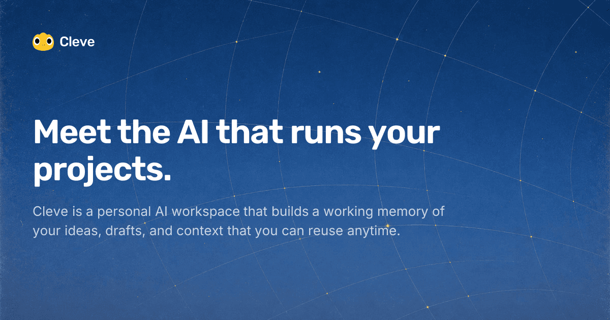 The cover image of Cleve.AI
