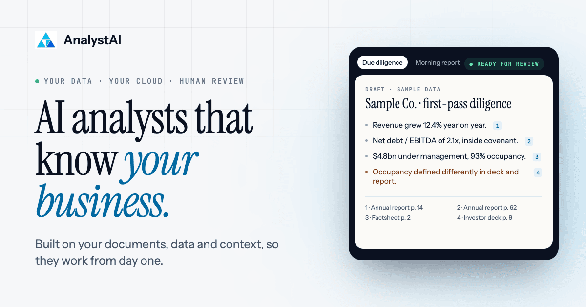 The cover image of AnalystAI
