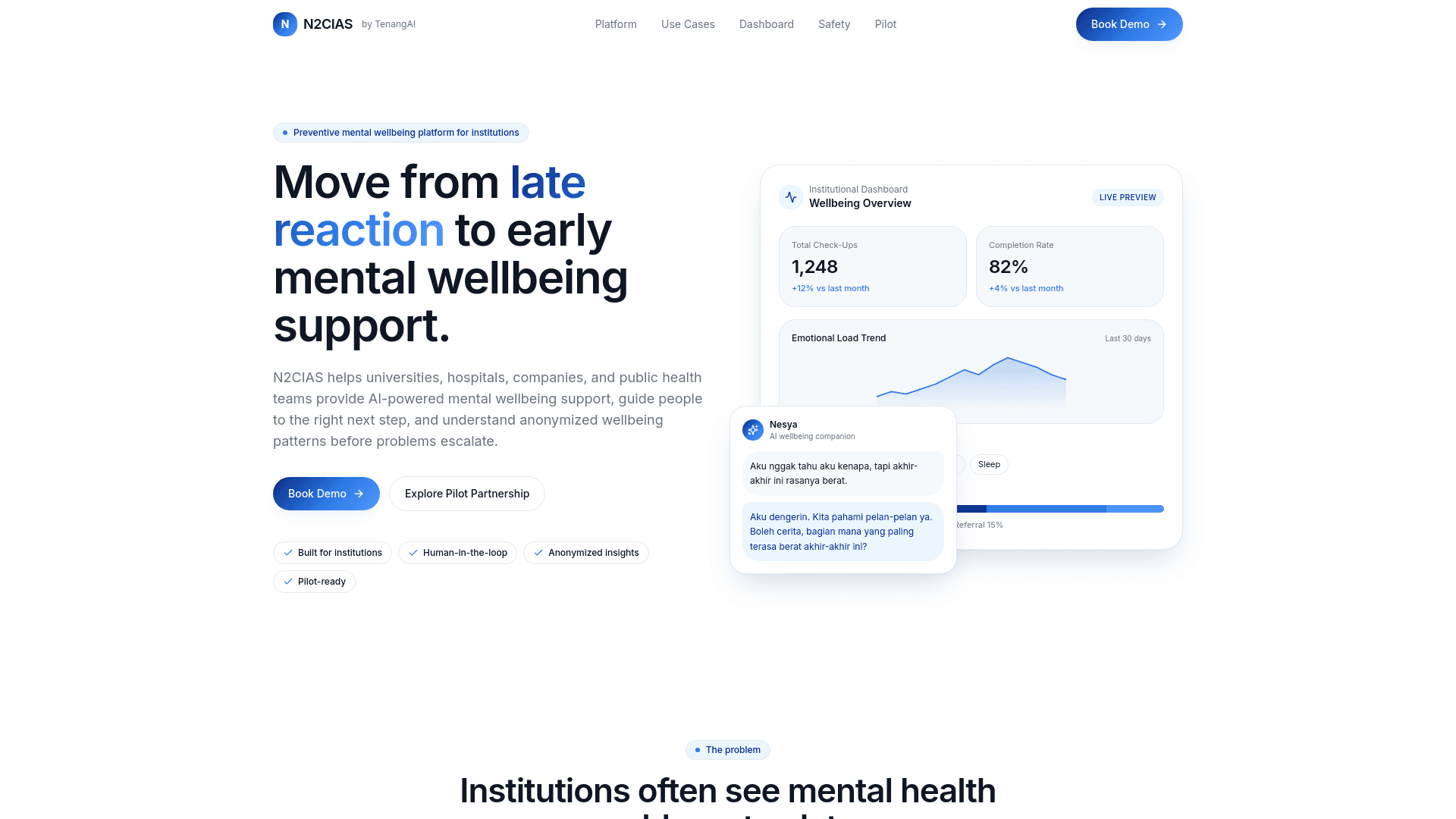 The cover image of Tenang.ai