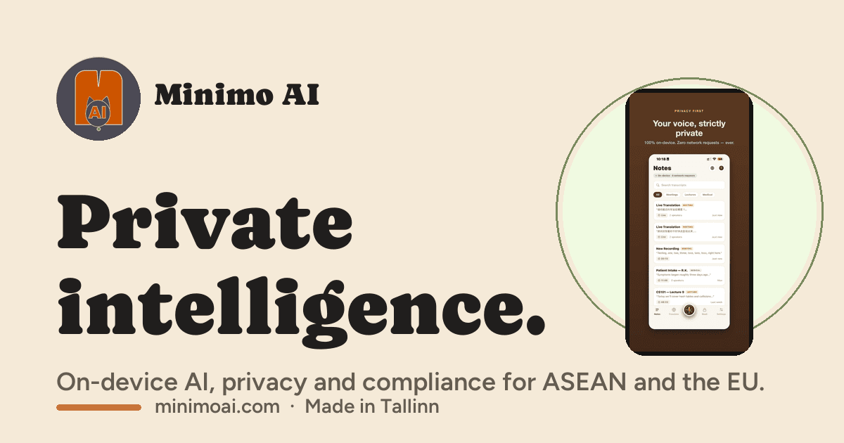 The cover image of MINIMO AI OU