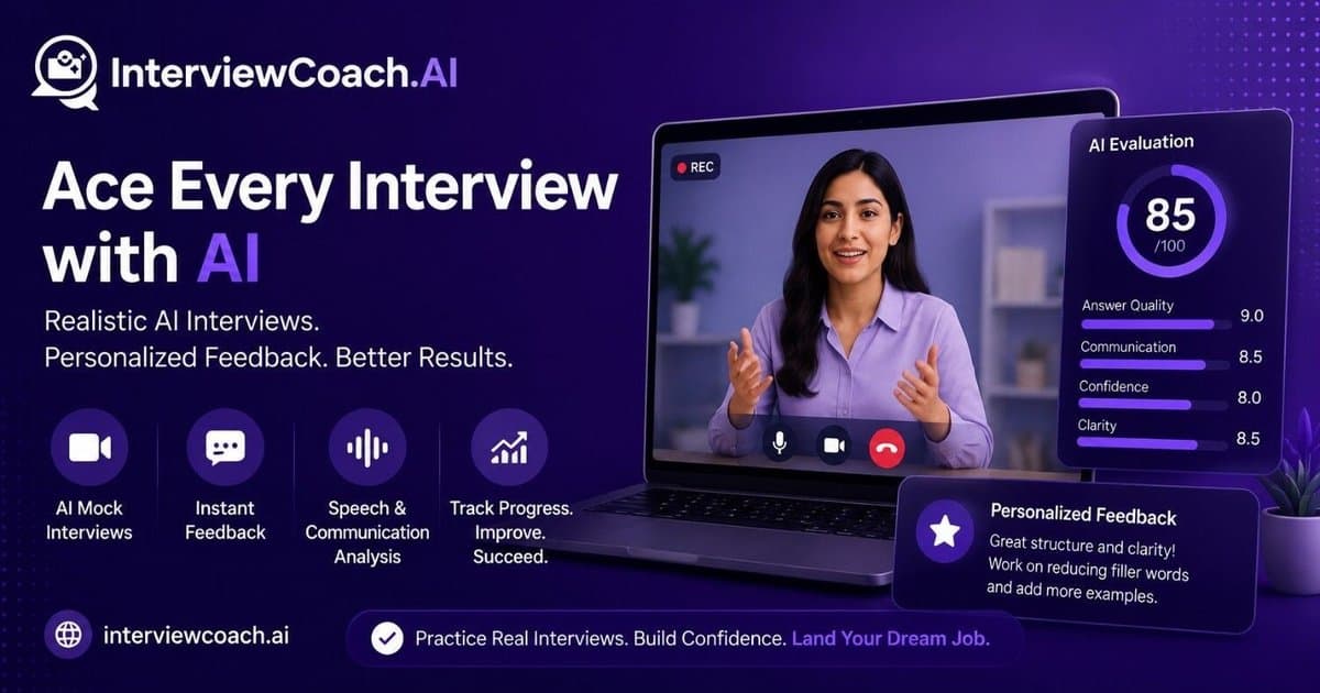 The cover image of InterviewCoach AI / EasyInterviews.AI