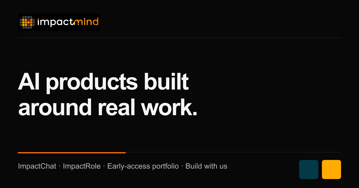 The cover image of ImpactMind AI