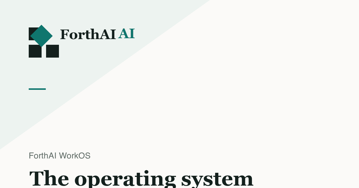 The cover image of Forth AI