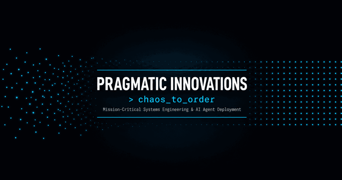 The cover image of Pragmatic Innovations