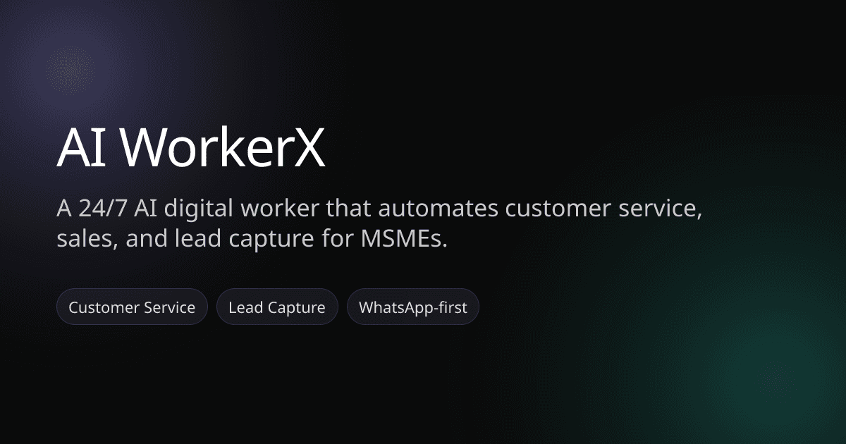 The cover image of AI WORKERX SDN BHD