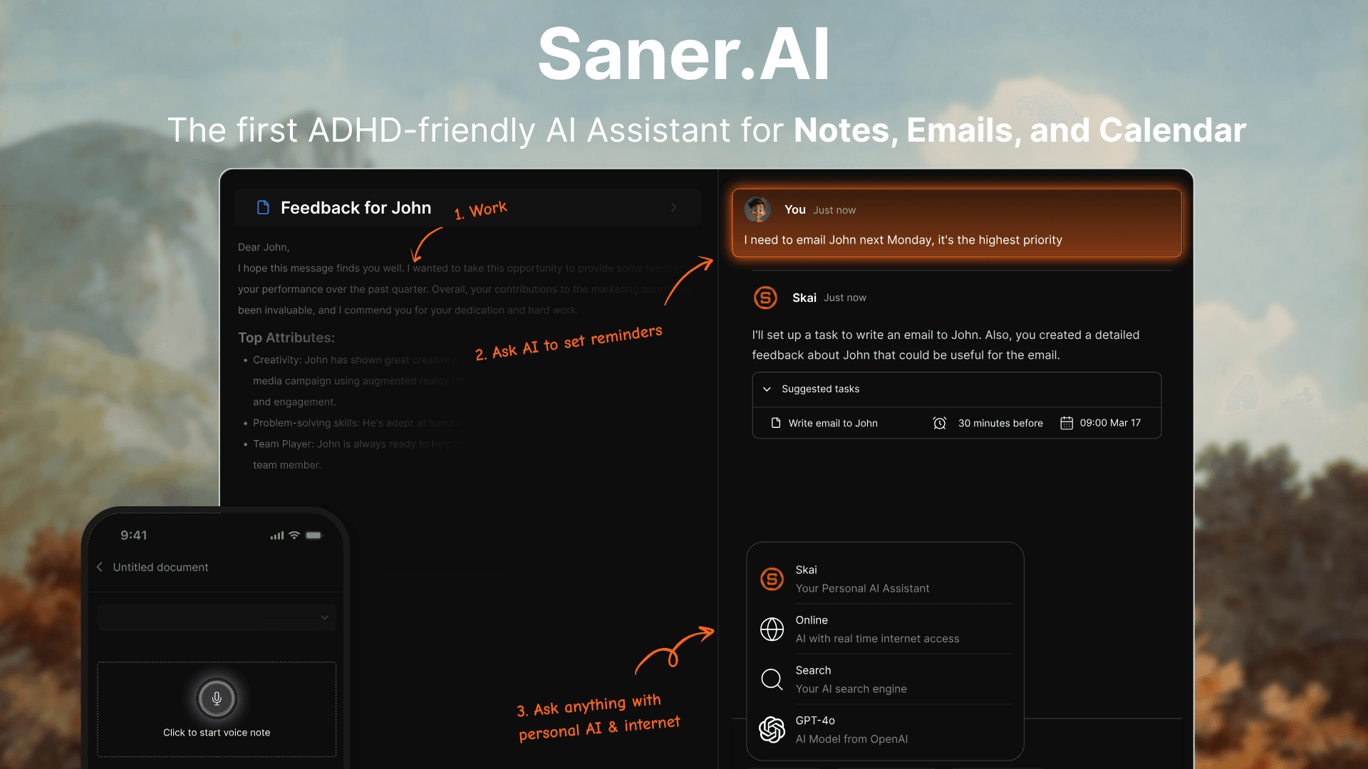 The cover image of Saner.AI